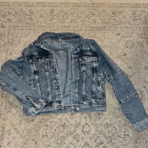 Free People Cropped Jean Jacket